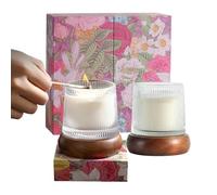 Perfumed Lights - Botanical Wax for Peaceful Setting | Rich Infusion with Decorative Insert Theme & Even Melt Formation for Holiday Gathering, Party Atmosphere, Sleep Enhancement and Int