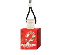 Perfumes para Coche,Ambientador Con Aroma Navideño Y Esencia Duradera | Decoración de Espejo Retrovisor con Aromaterapia para Viajes Regalo Fiestas Conductor Hombre Mujer