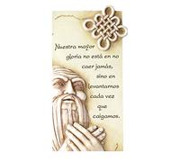 PERGAMINO DE Piedra LABRADA con Textos para Ocasiones Especiales, Original Y ECONÓMICO. Especial Frase de Oliver Goldsmith a la perseverancia (07075)