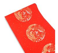 Pergamino del Festival de Primavera, Papel Xuan Rojo Papel Pareado Chino Papel Rojo de Caligrafía China Papel de Arroz Rojo para Decoración del Año Nuevo Chino