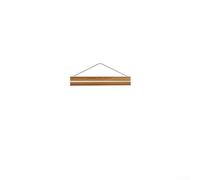Pergamino magnético de madera de teca para colgar carteles y pinturas con sistema de pines magnéticos para uso en pared (21 cm)
