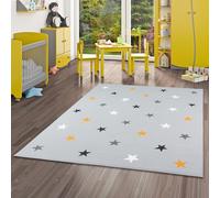 Pergamon Trendline - Alfombra para niños y jóvenes - Estrellas - Gris Mixta - 5 tamaños