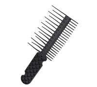 PerGar Peines de Tejido de Plástico, Peine de Dientes Anchos, Desplegar Peines Húmedos o Secos, Peine de 2 Vías para Colorear de Cabello, Resaltar