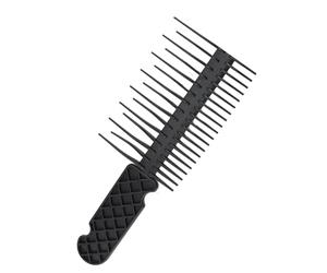 PerGar Peines de Tejido de Plástico, Peine de Dientes Anchos, Desplegar Peines Húmedos o Secos, Peine de 2 Vías para Colorear de Cabello, Resaltar