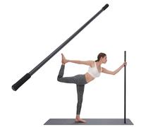 PerGar Stick de Yoga, Palo de Movilidad Ajustable, Estiramiento de Palo de Yoga con Asas de Espuma para Ejercicio, Equilibrio