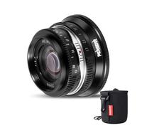 PERGEAR Lente de montaje manual APS-C M4/3 de 25 mm F1.7 con gran apertura, compatible con Panasonic GH6, GH5, GH5II, GH4, GM5, GX1, G9II, Olympus OM-1 II, E-M5 III, OM-5, E-P7, E-M10 IV (negro)