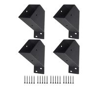 Pergola Brackets - Soporte de metal resistente de 45 grados | Soporte de montaje para terraza, 4 piezas, para patio, jardín, terraza, techo, cobertizo