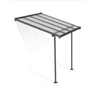 Canopia by Palram Pérgola Sierra 2.2X2.3 de Aluminio y Policarbonato, Moderna y Elegante, para Cubrir una Terraza Todo el Año (Gris)
