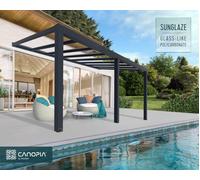 Techos para terrazas de aluminio Stockholm Palram - Canopia 3,4 x 5,9 m gris