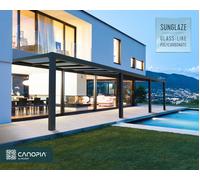Techos para terrazas de aluminio Stockholm Palram - Canopia 3,4 x 9,5 m gris