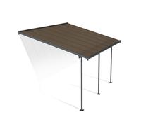 Pérgola de aluminio adosada con protector de pergola canopia by palram de 434 x 299 cm gris