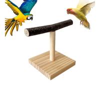 Pérgola de madera natural para estar de pie cómodo | Bird Perrch Stand para la actividad diaria | Mesa de mesa parrott pesceone | para jaula de plataforma