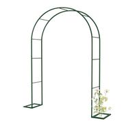 Pérgola de metal para jardín, para bodas al aire libre, resistente a la intemperie, diseño resistente, ancho ajustable, 0,8-3,5 m, verde, 180 x 220 cm (ancho x alto)