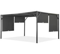 Pérgola de metal para terraza Santorini 3 x 3 m antracita Garden Point