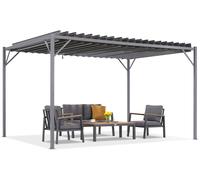 Pérgola de terraza antracita Tasos 3x4m Garden Point