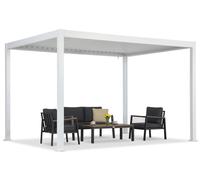 Pérgola de terraza autoportante Lagos 3x4 Garden Point blanca
