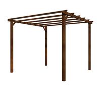 Pérgola estándar Basic (L x An: 300 x 300 cm, Marrón)