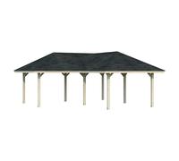 Pérgola estándar Bianca L (L x An: 672 x 672 cm, Madera, Natural)