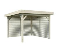 Pérgola estándar Lenna Set 302 (L x An: 340 x 340 cm, Madera, Natural)