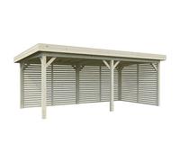 Pérgola estándar Lenna Set 309 (L x An: 628 x 340 cm, Madera, Natural)