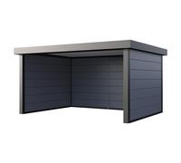 Pérgola estándar Singolo 4836 (Medidas ext. (An x Pr): 508 x 388 cm, Acero, Gris claro/Antracita, Sin set)