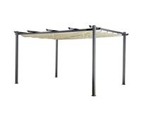 Pérgola independiente 3 × 4m cassis beige - estructura de aluminio