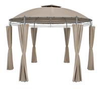 Pérgola jardín Toscana metal topo 3,5x 2,74m UV50+