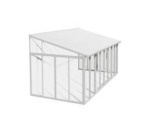 Palram - Canopia Porche acristalado San Remo (An x Pr x Al: 5,46 x 3 x 3,1 m, Blanco tráfico)