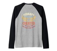 Perhaps You were Created For Such A Time As This Bible Verse Camiseta Manga Raglan