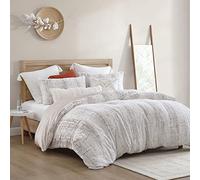 Peri Home Leopard Bedding - Juego de edredón y Funda de Almohada de Piel sintética súper Suave y Acogedor, 3 Piezas, Leopardo de Las Nieves Marfil, matrimonial/Queen