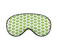 Peridot Alien Boxers Sleep Eye Mask Soft Eye Covers Bloqueo de luces Blindfold con correa ajustable para siesta de viaje