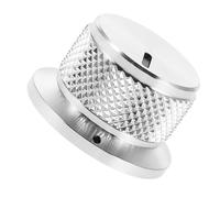 Perilla 5 Mm de Control de Volumen 24x14 de Aluminio Plata | Repuesto, Diseño Ligero, Posicionamiento Preciso, Acabado Metálico para Equipo de Audio y Estudio