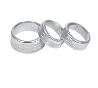 Perilla aire acondicionado Cubierta Perilla Botón Radio Volumen Aire Acondicionado 2015-2020 Para Challenger Para Cargador RT SXT Para Scat Pack Para Daytona(PLATA)