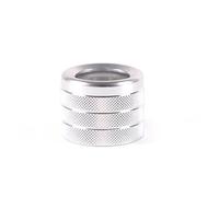 Perilla Ajuste Altura Faros Delanteros Coche Cubierta Anillo Accesorios Moldura Aleación Aluminio Color Plateado Para Hummer Para H2 2003-2007 Accesorios Interior Automóvil(Plata)