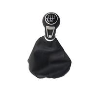 Perilla Cambio Marchas Coche Para SEAT para IBIZA, pomo de palanca de cambios de coche, palanca de palo, funda para maletero, Collar de cuero (Color : 5 speed set4)