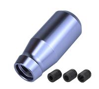 Perilla Cambio Marchas Coche Perillas Cambio Marchas 78Mm Universales Aleación Aluminio Peso Palanca Cambios Metal Mango Perilla Cabeza(Titanium color)