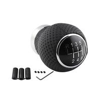 Perilla Cambio Marchas Cuero PU Universal 5/6 Velocidades Perilla Cambio Manual Automóvil Perilla RepuestCabezal Cambio Modificado Coche Pomo Palanca Cambios(6 Speed)