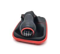 Perilla Cambio Marchas para Coche 12 Mm Color Azul Y Rojo 5 Velocidades 6 Marchas para Bora Jetta 4 GTI MK4 Golf 4 1999-2005 para Seat Leon 2009 Autopartes(Red 6speed)