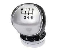 Perilla Cambio Marchas Para Ford Para Focus Mk2 FL Mk3 Para Fiesta Mk7 Para Transit Para Connect Para Kuga Para C-max FL Para B-max Para S-max Fundas Pomo Palanca Cambios(6 Speed Silver)