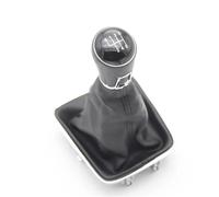 Perilla Cambio para VW para Tiguan 5N 2007 2008 2009 2010 2011 Perilla Cambio Nivel Palanca De Cambios De 5 6 Velocidades para Automóvil con Funda Cuero PU Perilla Cambio Marchas(6 Speed)