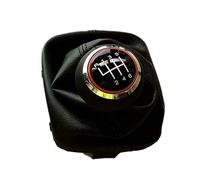 Perilla cambio Perilla De Cambio De Marchas Manual Para A3 S3 8P Para S-line 5 Velocidades 6 Velocidades MT Con Pomo De Cuero Y Tapas Rojas Estilo De Coche Palanca Cambios(6 Speed)