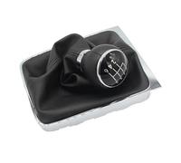Perilla Cambio Pomo De Palanca De Cambios Manual De 5/6 Velocidades para Passat B6 2005-2012, Funda De Cuero para Maletero, Accesorios para Coche Palanca Velocidad(Leather 6 Speed)