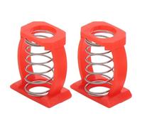 Perilla de Abrazadera de vástago de Bicicleta Plegable, Soporte de Resorte, 2 uds., Resorte de Abrazadera C de fijación Duradero y Ligero Rojo