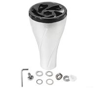 Perilla de alimentación de carrete de aluminio 36mm para Daiwa para carrete de aluminio stella (negro plateado)