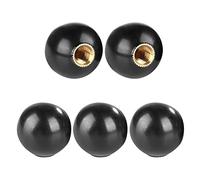 Perilla de Baquelita de 5 Piezas Perilla de Engranaje de Bola de Baquelita Redonda Perilla de Cambio de Máquina Herramienta BM6 * 20 (Tuerca de Cobre Incrustada)