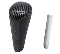 Perilla De Cambio De Marchas Automática para Peugeot 206, 207, 208, 301, 307, 308, 407, 408, 607, 3008, 5008, para RCZ, Repuesto para Coche Autopartes(Carbon and Adapter)