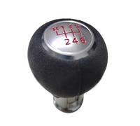 Perilla De Cambio De Marchas De 6 Velocidades De Cuero Antipelaje Para Mazda MX5 MX-5 Con Cabezal De Bola Autopartes(Red)