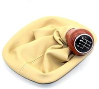 Perilla de cambio de marchas Perilla de cambio de marchas MT cromada de 5 y 6 velocidades con cubierta de cuero PU para VW para Passat B5 B5.5, accesorios para palanca(6-speed)