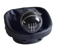 Perilla de cambio estilo con funda para transmisión manual de 5 velocidades o 6 velocidades compatible con Touran 2003 2010 para Caddy para MK2 2004-2009 (cinco velocidades)