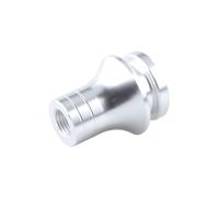 Perilla De Cambio Rosca Universal M12 X 1.25 Adaptador Retenedor Arranque Engranaje Manual Pomo Palanca Cambios(Silver)